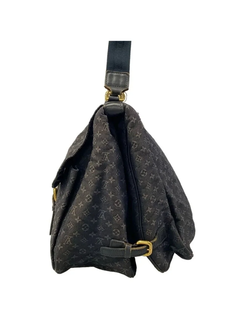 Louis Vuitton Shoulder Bag Monogram Mini Denise Blue